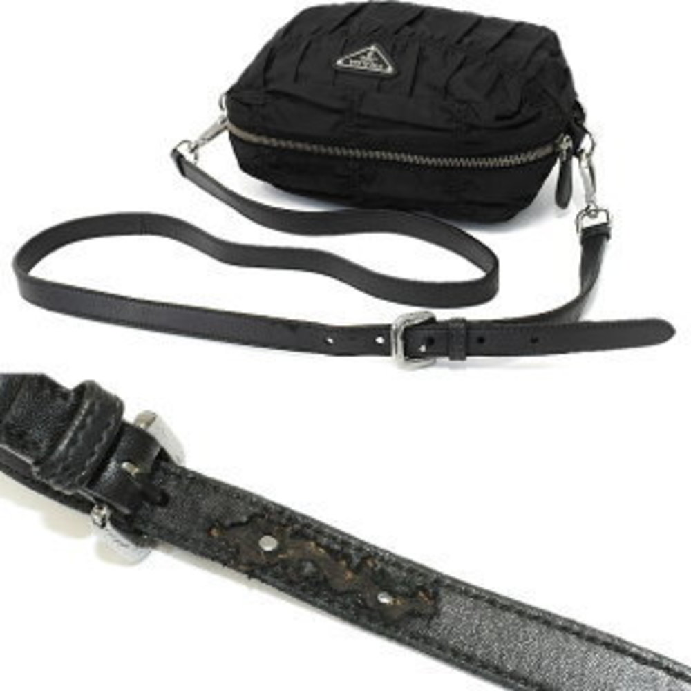 Prada Crossbody Black Nylon Triangle Plate - Picture 8 of 8